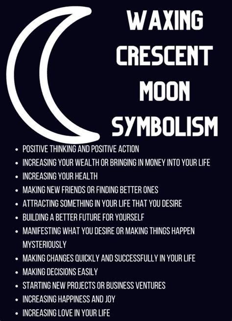 Witchcraft and the waxing crescent moon